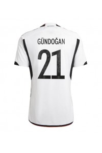 Duitsland Ilkay Gundogan #21 Voetbaltruitje Thuis tenue WK 2022 Korte Mouw